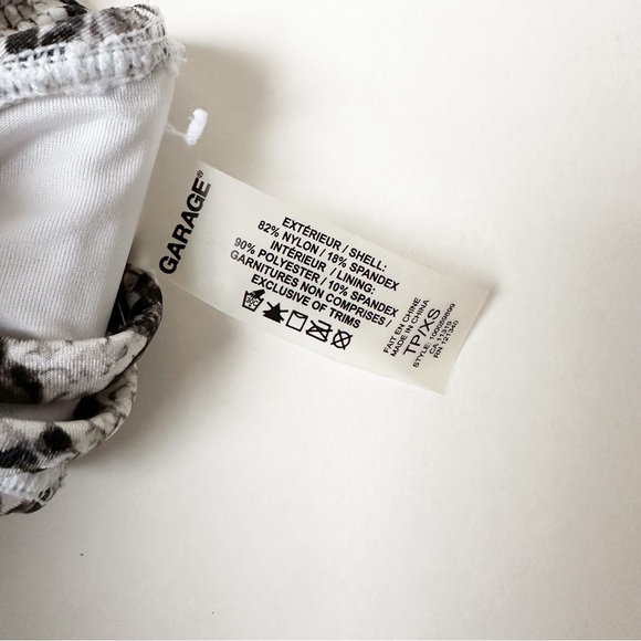 GARAGE grey snake bikini top - Picture 3 of 3